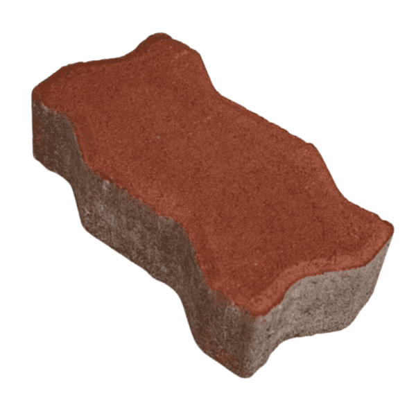 Premium Red Interlock Paving Brick with bold red color and interlocking design for durable outdoor surfaces